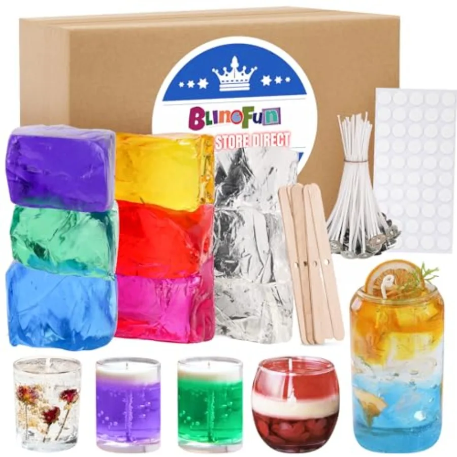 

Набор из 9 цветных гелевых восковых стержней (7 цветов) для изготовления свечей своими руками, нетоксичный, ароматизированный, медленно горящий, кристаллический, для домашнего использования