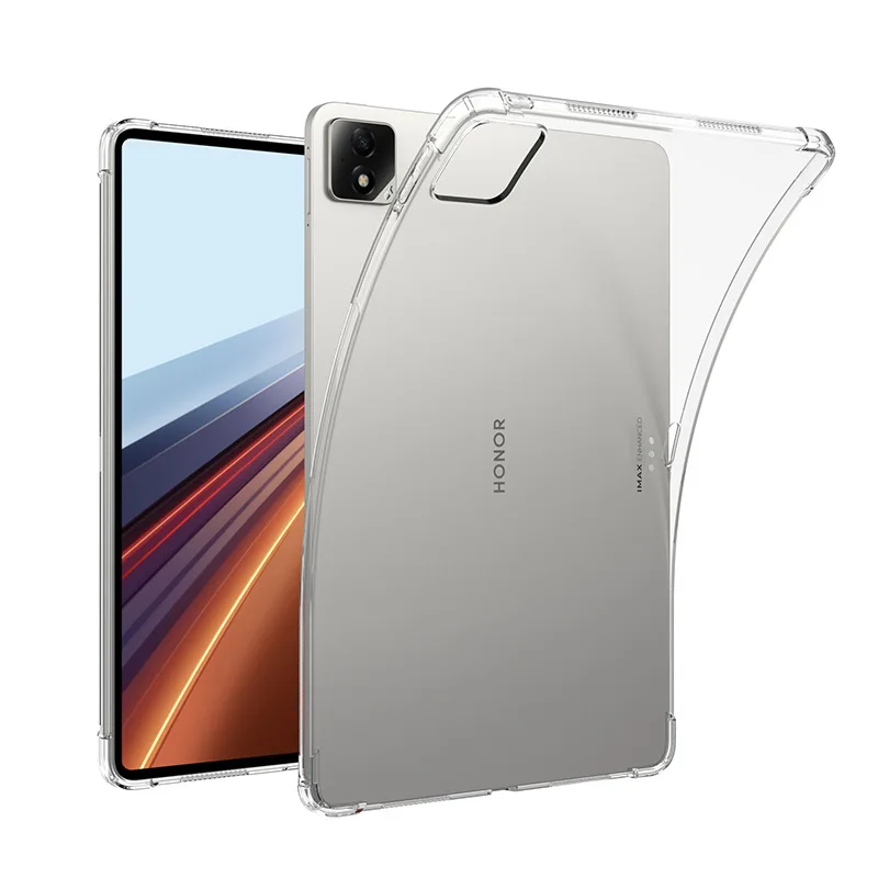 Transparent Shockproof TPU Case for Lenovo Xiaoxin Pad11 2025/Idea Tab/K11 Gen2 with 4 Corner Airbag Anti-Fall Protective Cover
