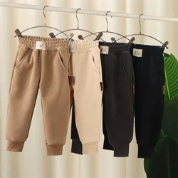 Kids Boys Corduroy Pants Winter Thick Padded Plus Velvet Warm Trousers Children Long Pants Autumn Girls Baby Casual Cotton Trous