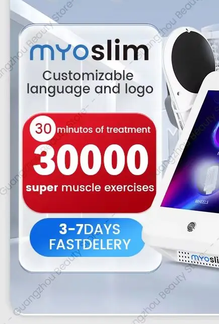 

EMS Body Sculpt Machine RF Sculpting Weight Loss Burning Fat Slimming Muscle Stimulation Equipment 6500W HI-EMT MYOslim EMS