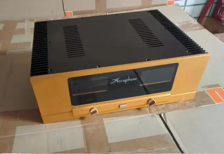 

Aluminum Accuphase A65 amplifier DIY chassis power amp install Enclosure preamp combine box with vu meter 430 *150*413mm