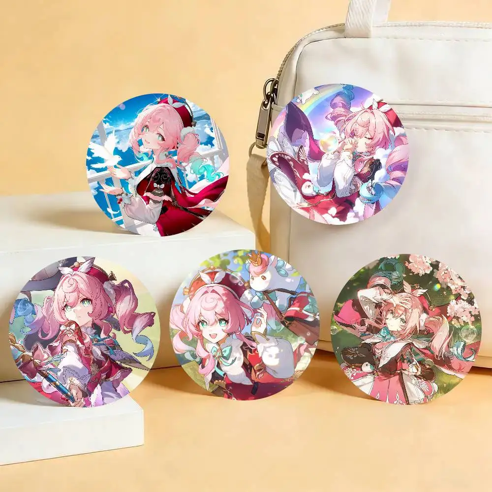 Hyacine Animated Game Honkai Star Rail Badge Tinplate Meme Round Brooch For Hat Bag Creative Lapel Jewelry Accessories Gifts
