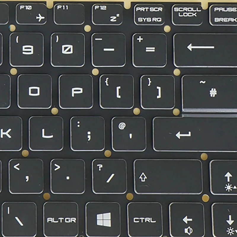 Imagem -04 - Teclado Retroiluminado para Msi Gf62 Gf72 7rd 7re 8rc 8rd 8re Gf62vr 7rf Gf72vr 7rf Rgb Eua Reino Unido Russo Turco Árabe Coreana Canadense