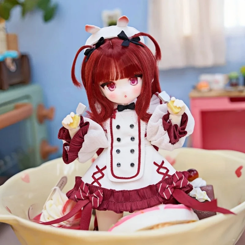 Official Genuine Tinyfox 1/6 Octopus Chef Piercy Mjd Movable Joint Doll Bjd 2d Doll Collect Model Full Set Girl'S Birthday Gift