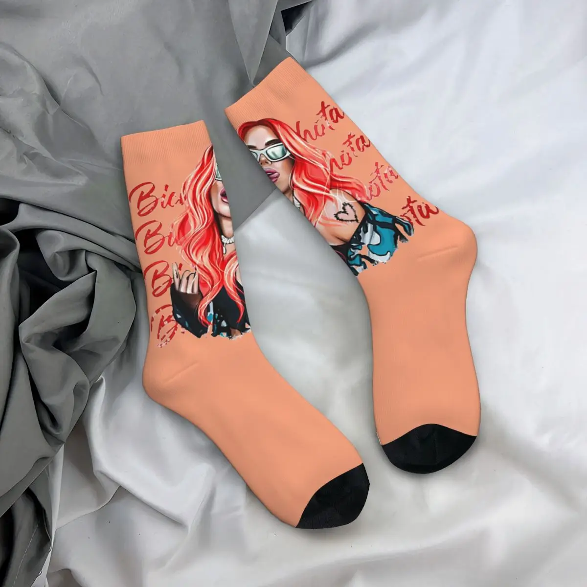 Couple Socks Karol G puerto rico Stockings Winter Modern Quality Socks Pattern Skateboard Anti-Slip Socks