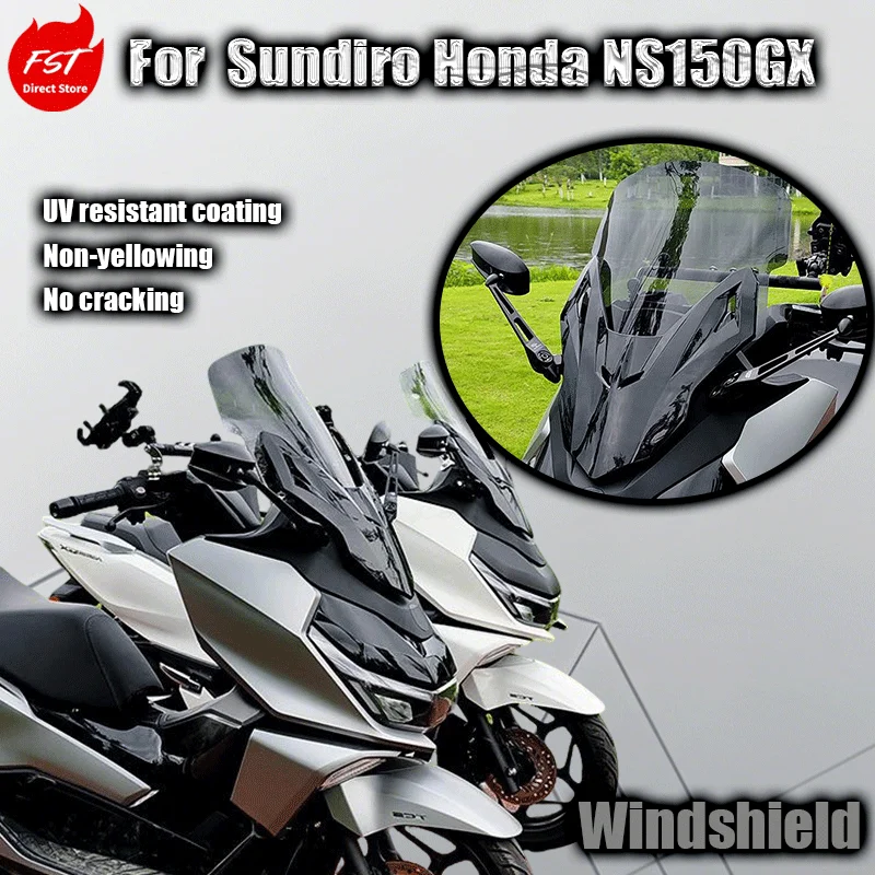 For NS150GX windshield and rearview mirrors moved forward front grille modification parts front windshield glass
