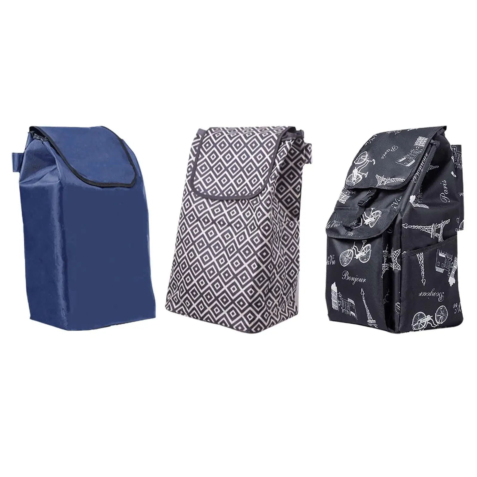 

Shopping Cart Replacement Bag Large Capacity Reusable Portable Collapsible Grocery Cart Bag for Outside Grocery Shopping Carts