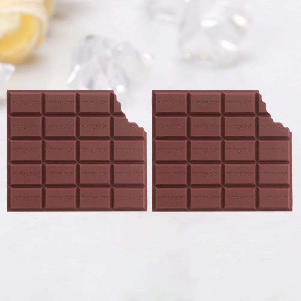 

2pcs Chocolate Shaped Mini Notepad Wire-O Binding Pocket Notebook Cartoon Design Portable Daily Diary For Students Friends