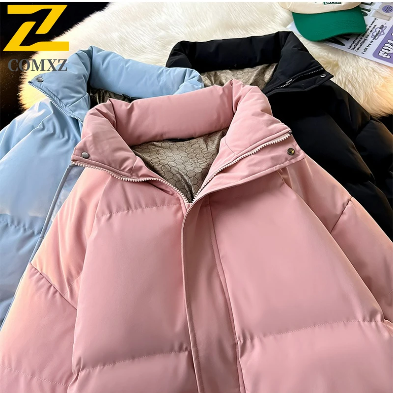 Graphene Parkas 2025 Winter New Casual Solid Stand Collar Thickened Warm Coats Outdoor Adventure Multifunctional Padding Coat