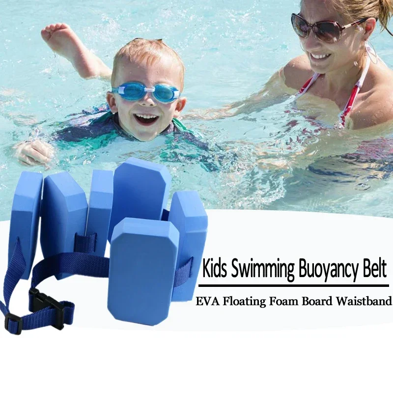 Swimming Belt Kids Waterproof Training Auxiliary EVA Waistband Floating Board Swimming Waist Belt Swimming Beginners Kids Adults