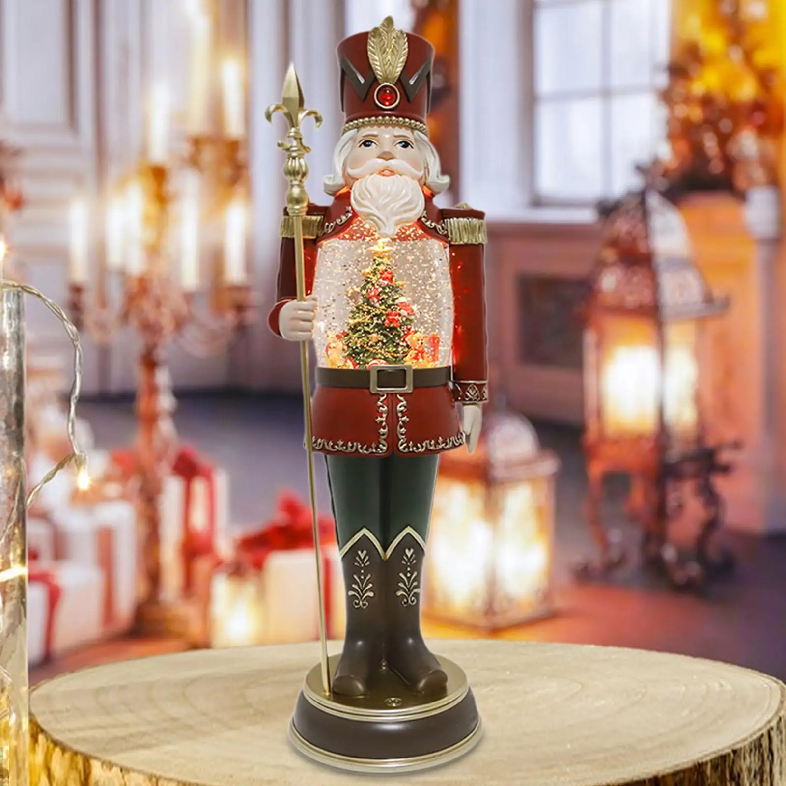 Christmas Nutcracker Music Box Holiday Decor Toy Craft Nutcracker Decoration