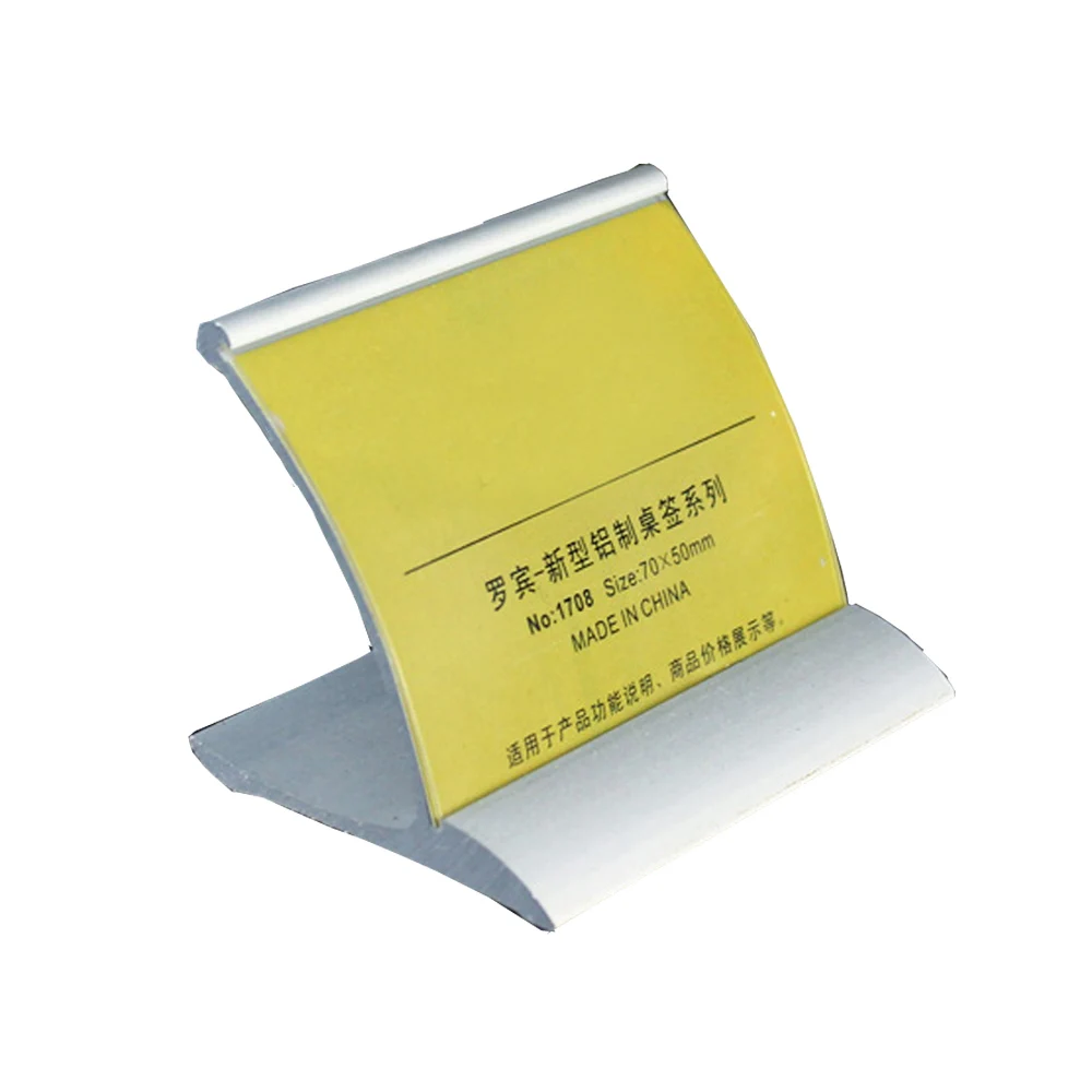 

Aluminium Alloy Desk L-Frame Base Sign Display Holder, Photo Frame, ADS015, 2 Units/Pack