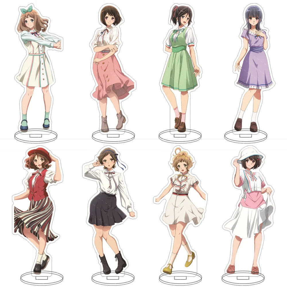 

Anime Hibike! Euphonium Acrylic Stand Model Oumae Kumiko Tanaka Asuka Kousaka Reina Figures Cosplay Stand Model Prop Fans Gifts