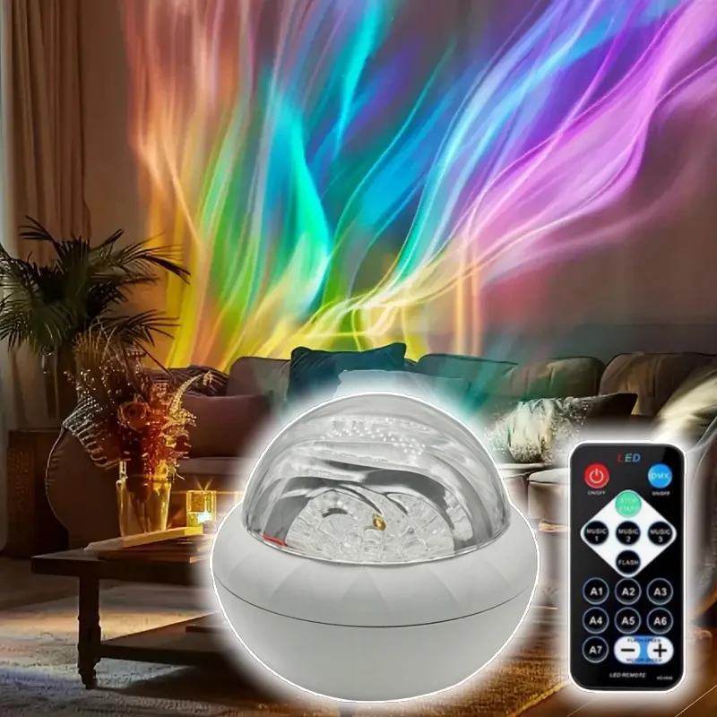 カラフルなled回転パーティーライトポータブルusbナイトライトオーロラ星空プロジェクター