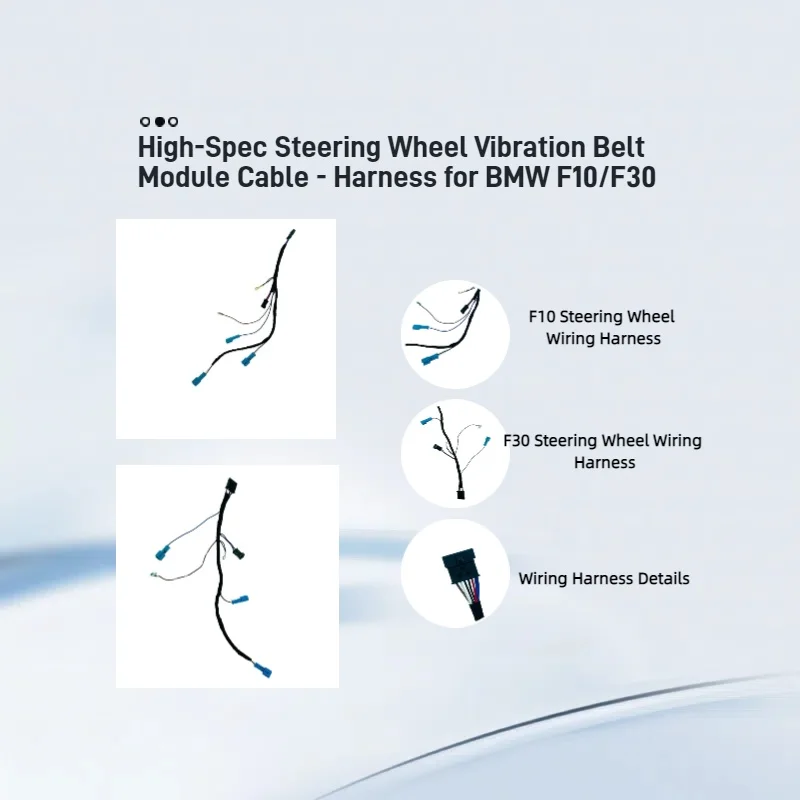 

High-Spec Steering Wheel Vibration Belt Module Cable - Harness for BMW M3/M5 F10/F30 F20 F21 F22 F31 F32 F33