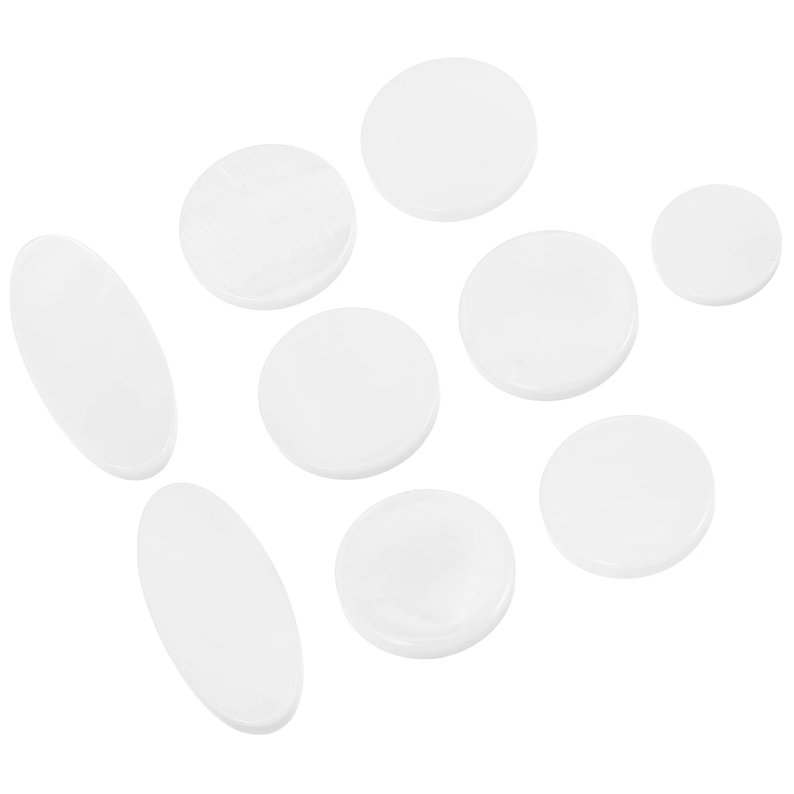 

9pcs White Marker Ornament Material Accouterment Accent Add Replacement Component Parts Instrument Accessories