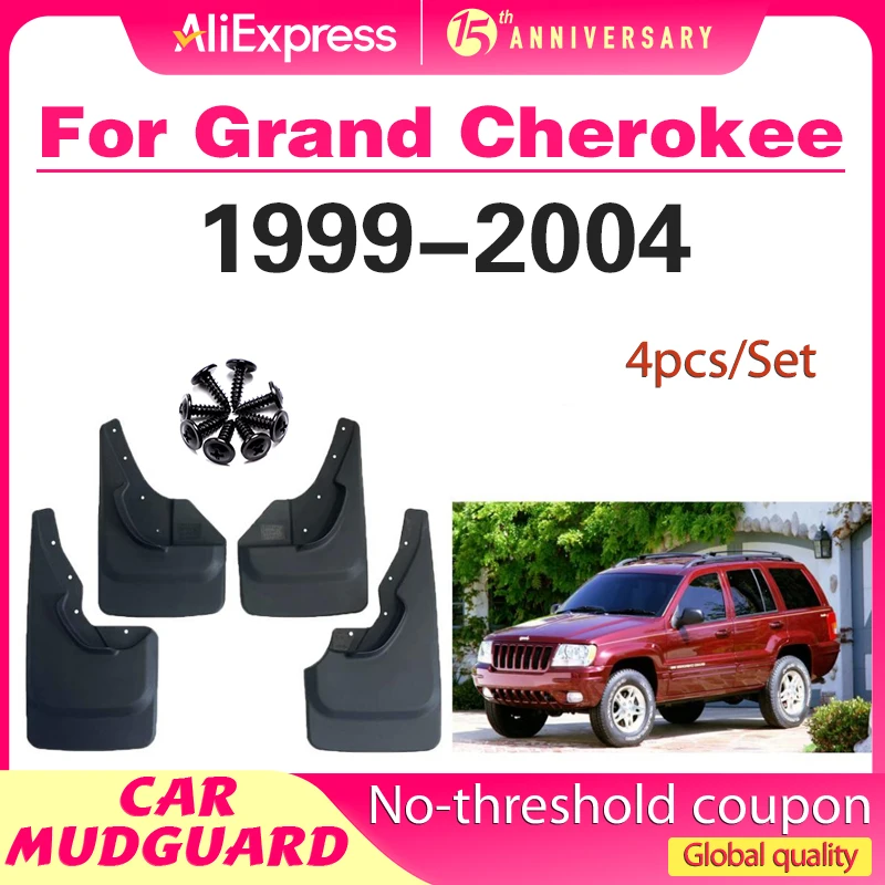 

Car Mud Flaps For Jeep Grand Cherokee 1999 2000 2001 2002 2003-2004 Mudflaps Splash Guards Mud Flap Mudguards