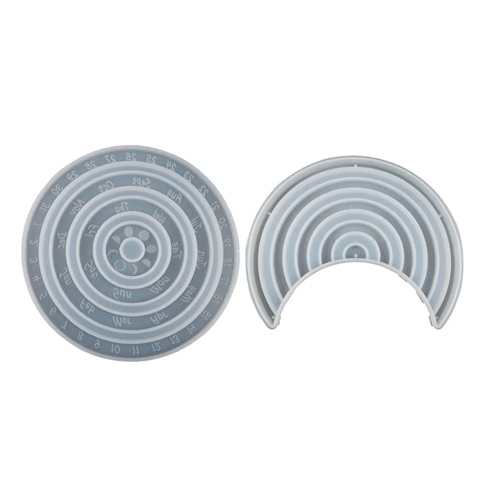 

Perpetual Calendar Silicone Moulds Resin Casting Moulds for Wall