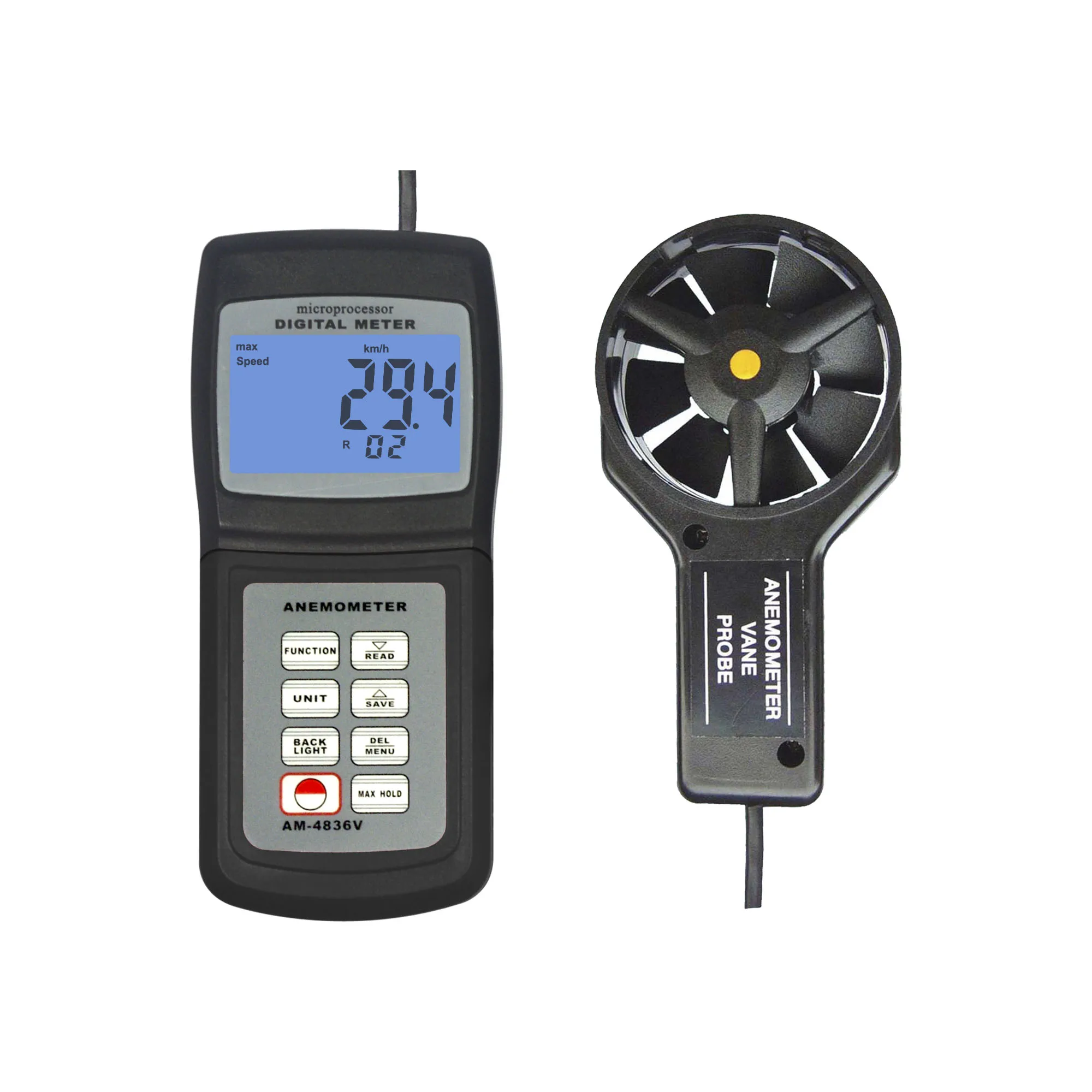 YYHC-Digital  Wind Vane Anemometer Wind Speed Measuring Device  AM-4836V