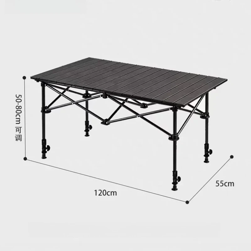 Stainless Steel Camp Table Fishing Balcony Portable Lunch Foldable Table Gadgets Work Mesas Plegables Outdoor Patio Furniture