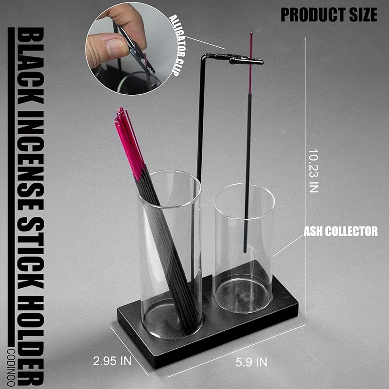 

Solid Wood Incense Stick Holder Sandalwood Agarwood Tube Yoga Timer Home Aromatherapy Upside Down Incense Burner