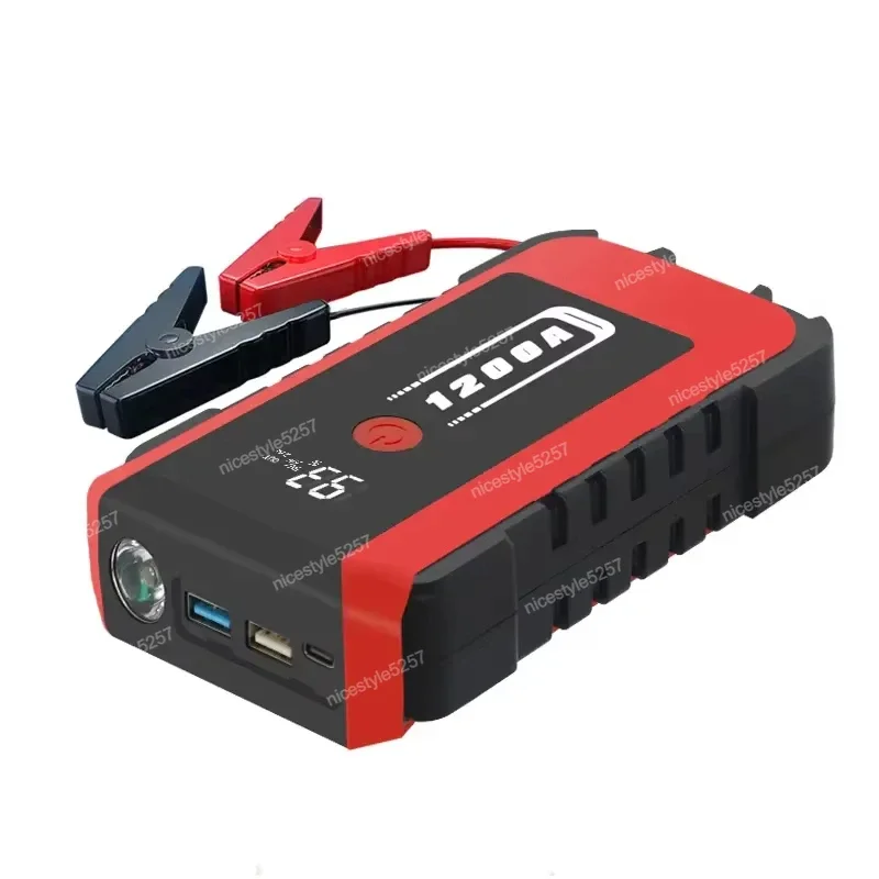 1200A Portable Automatic Battery Emergency Starter Automatic Power Pack Booster Car Jump Start 18,000 mAh Power Pack