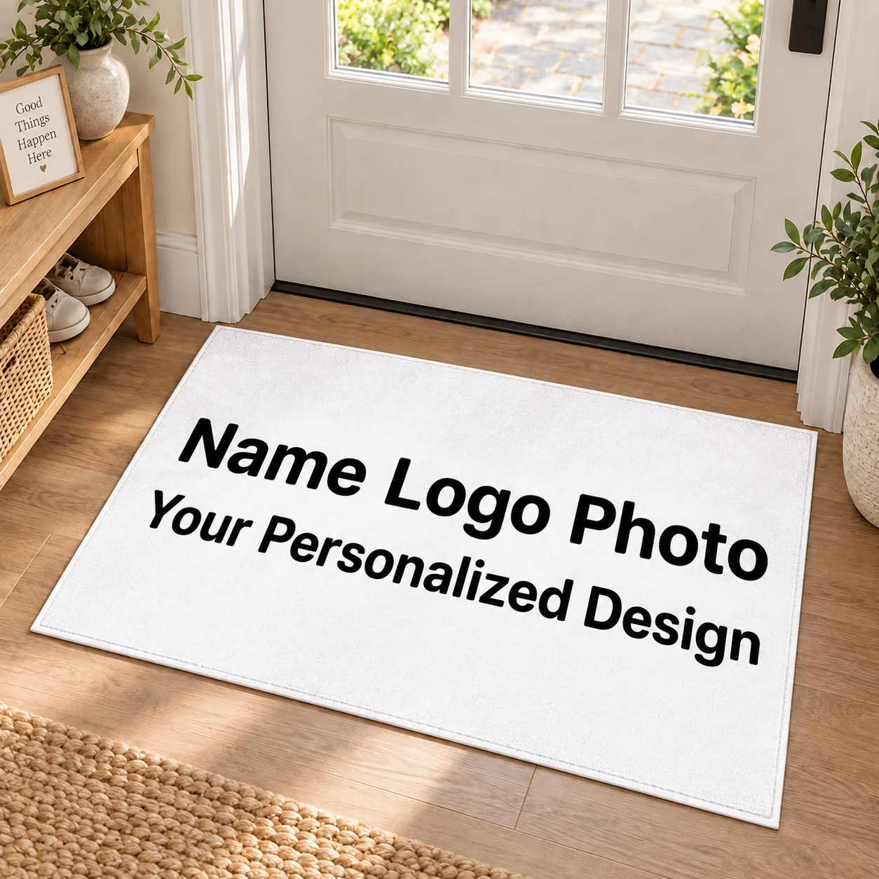 Custom Doormat Personalized Name Logo Photo Welcome Mat Front Door Entryway Kitchen Bedroom Holiday Gift Home Decor Custom Gift