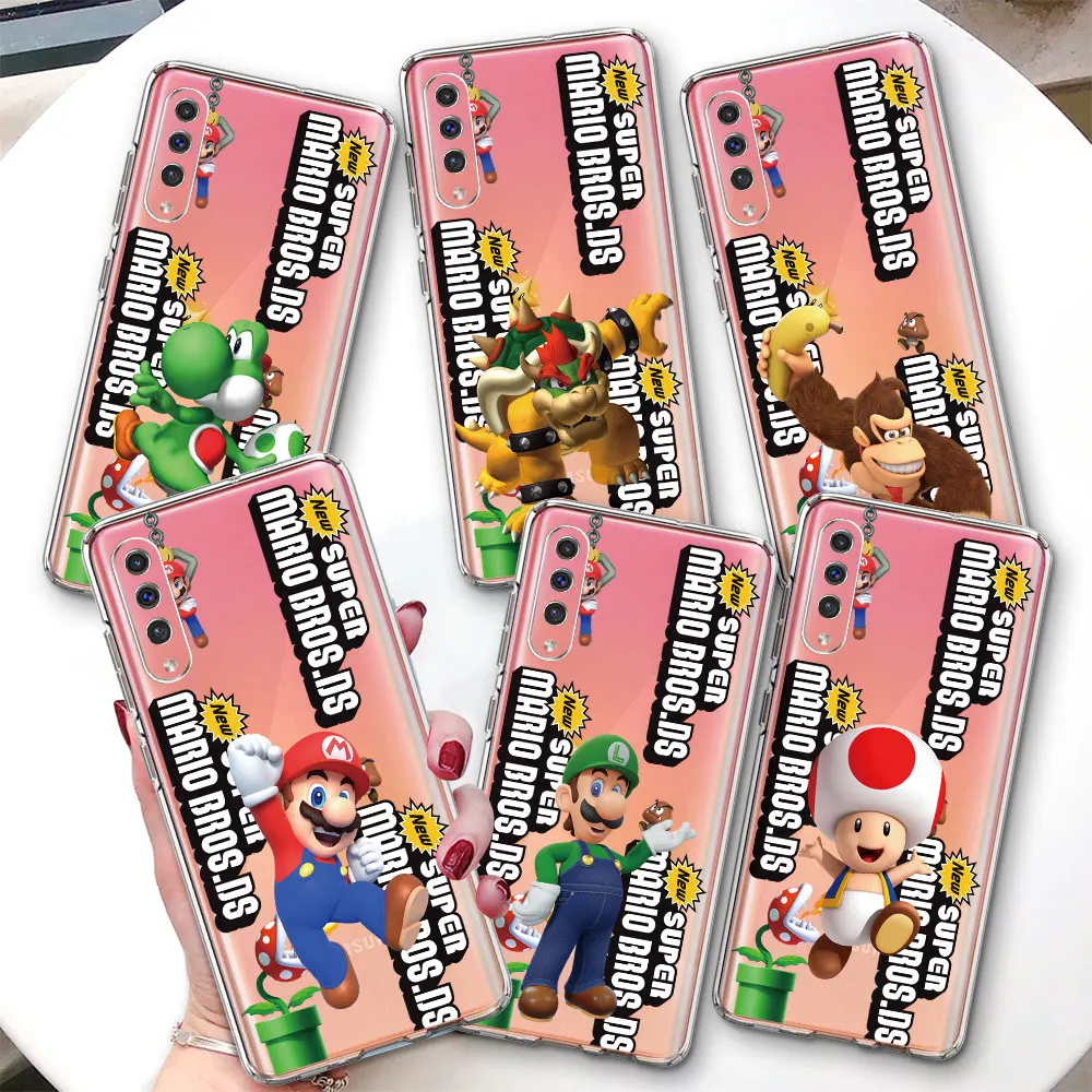 

Чехол Super M-Marios с рисунком для Samsung Galaxy A06 A07 A50 A50s A05s A20 A30 A05 A20s A30s A02s A03 Прозрачный чехол из ТПУ для телефона