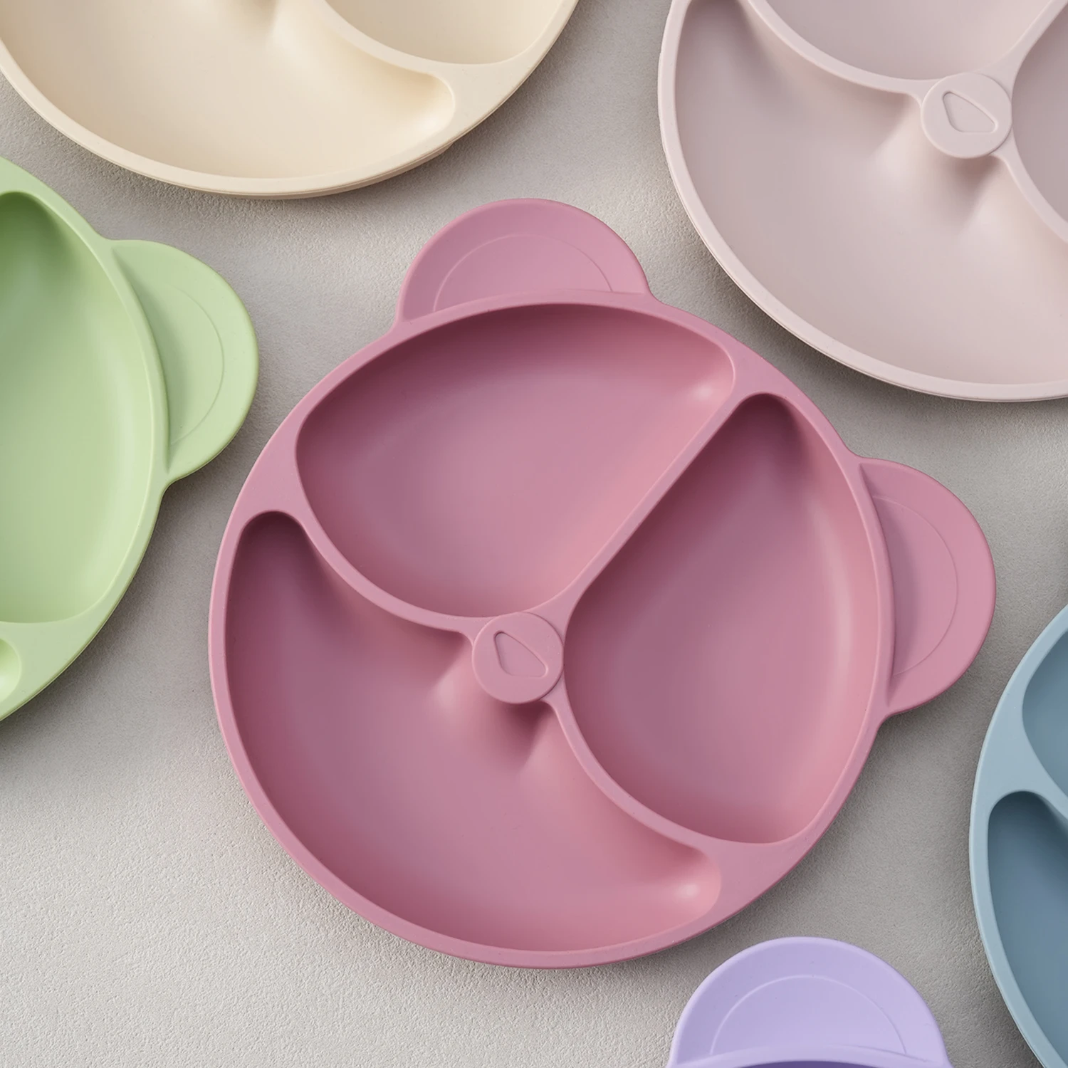 

1PC Silicone Baby Tableware And Solid Feeding Dishes Plate With Sucker Training Bowl Essential Baby Accessories