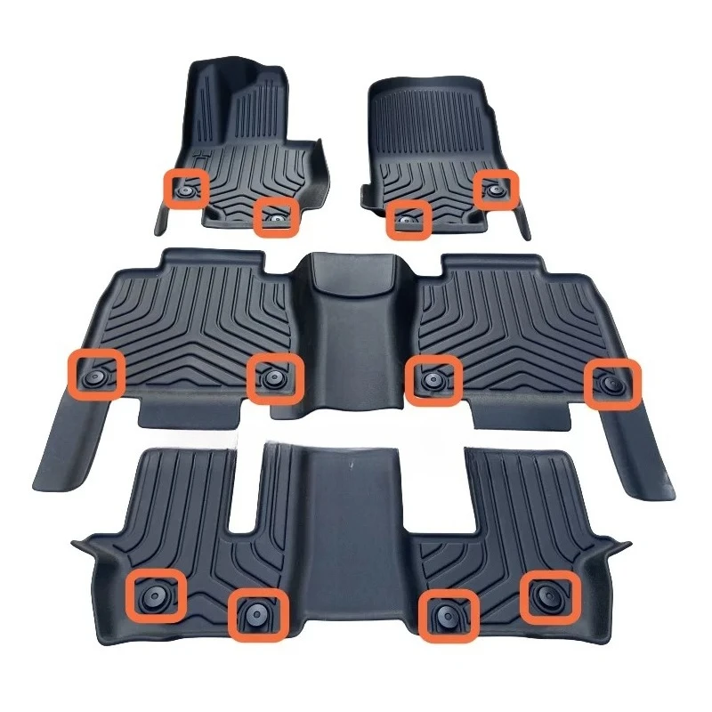 

Custom Car Floor Mat for Mercedes Benz GL GLS Class 320 350 400 450 500 550 X164 X166 2006-2025 TPE 3D TPECar Foot Mat Waterproo