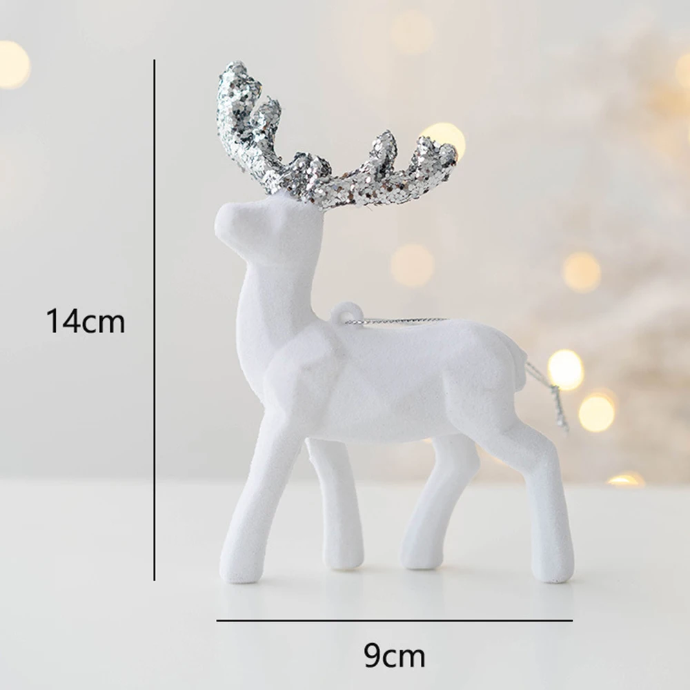 Christmas Tree Elk Pendant Decoration Soft Comfortable Touch Feeling Pendant for Home Party Decoration