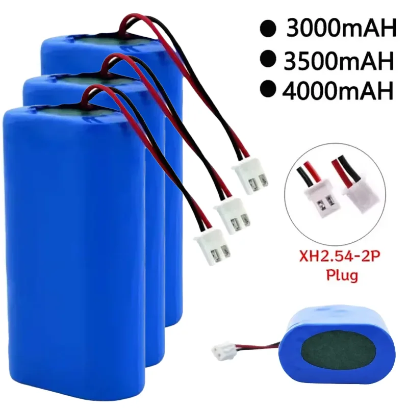 7.4V 18650 Battery Pack 2S1P Batteries XH2.54 PLUG 1500mah 3000mah 3500mah 4000mah 1500mah 3400mah Rechargeable Battery Plug+PCB