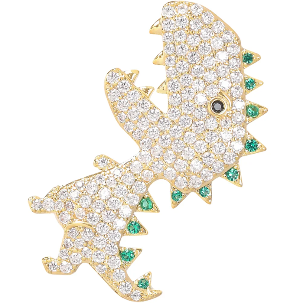 

Dinosaur Brooch Decor Lapel Pin Decorative for Clothes Fashion Accessories Women