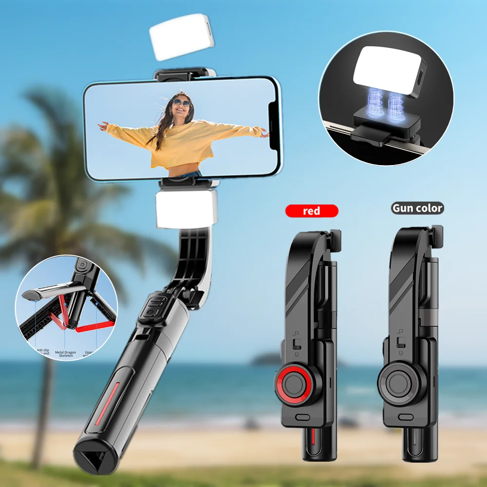 Remote Control 360°Rotation Gimbals Stabilizer for Smartphone Holder Stand Selfie Stick Tripod for Vertical &Horizontal Shooting