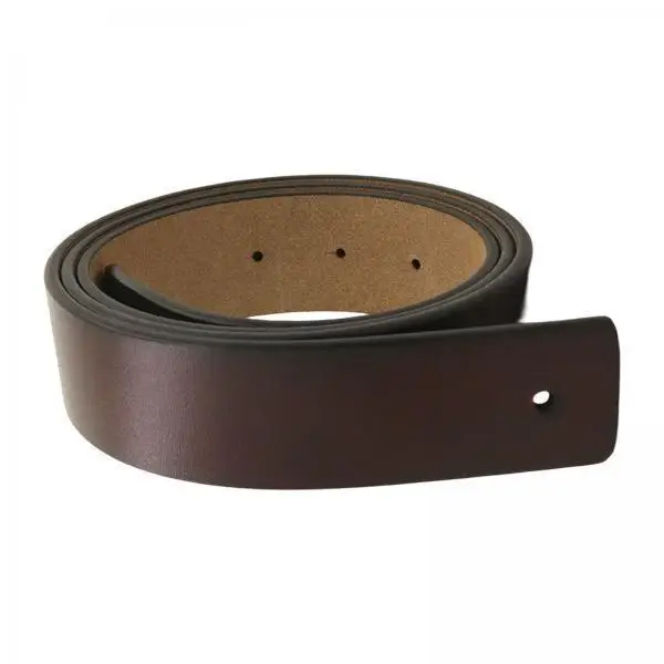Dress Belt Men Faux Leather Replacement Strap Without Buckle Classic Style for Jeans Slacks