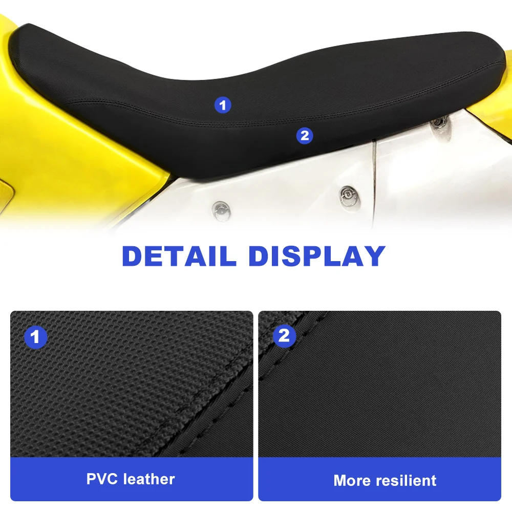 صالح لسوزوكي DRZ400 DRZ400E DRZ 400S DRZ400SM 2000-2024 غطاء مقعد الدراجة النارية ورغوة عدم الانزلاق غطاء مقعد PVC مخطط القابض