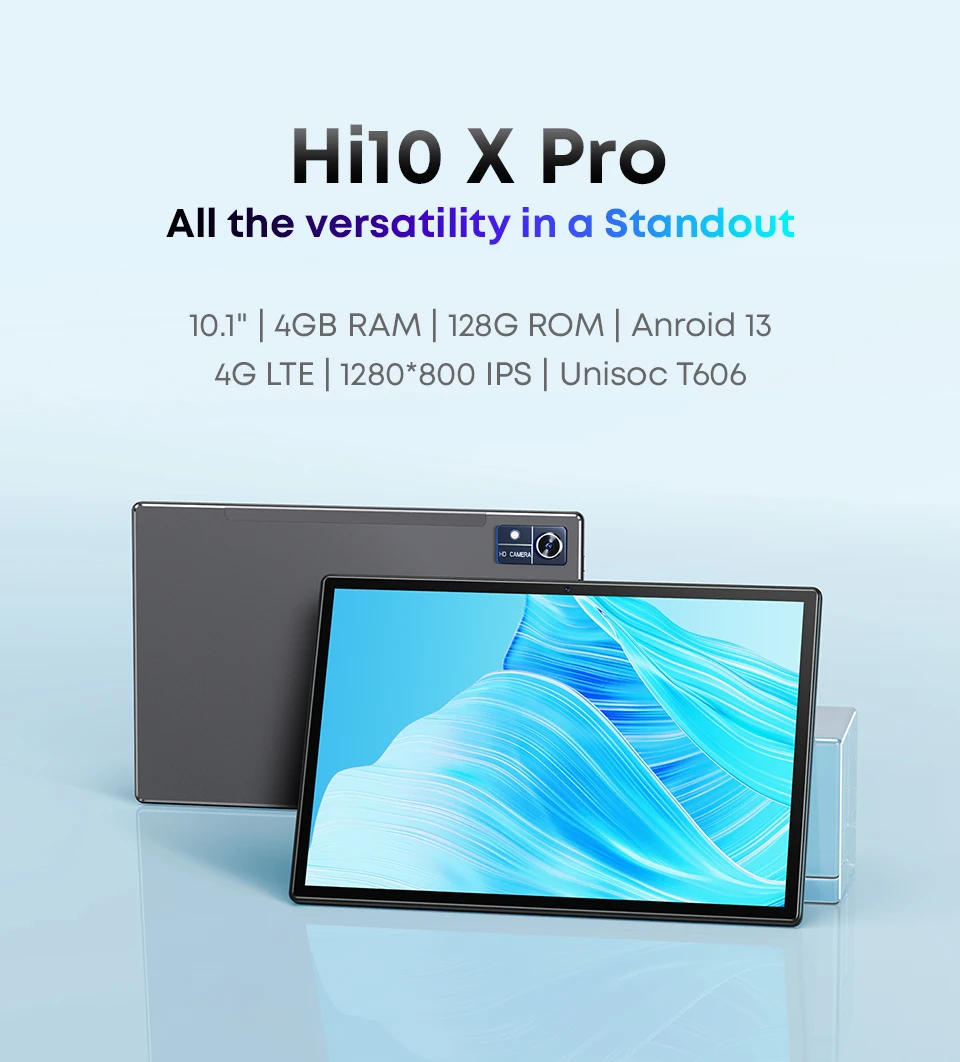 CHUWI Hi10 XPro Tablet Android 13 10'' FHD IPS Screen 4GB RAM 128GB ROM UNISOC T606 Octa Core 7000mAh Battery 4G Tablets PC