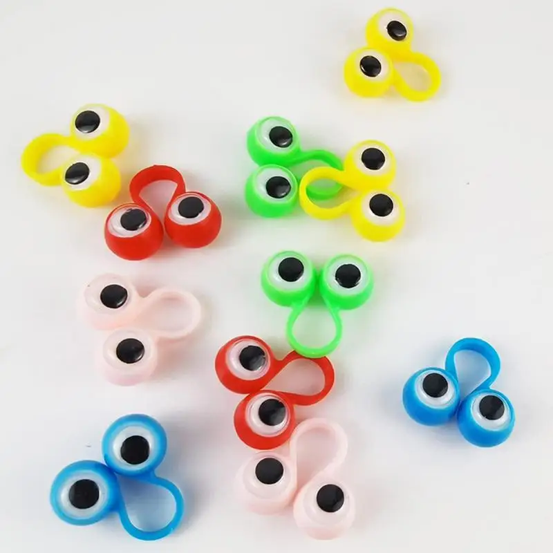 Eye Finger Puppets Novel Wiggly Eyeball Finger Puppet Finger Eye Rings Creative Eye On Rings Finger Puppets Toys For Boys Girls