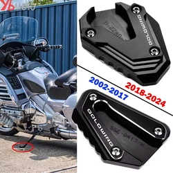 Per Honda Goldwing 1800 2018-2023 Gold Wing GL1800 2002-2017 Nuova Moto CNC Supporto Del Piede Piastra di Estensione Cavalletto Laterale Ingrandire