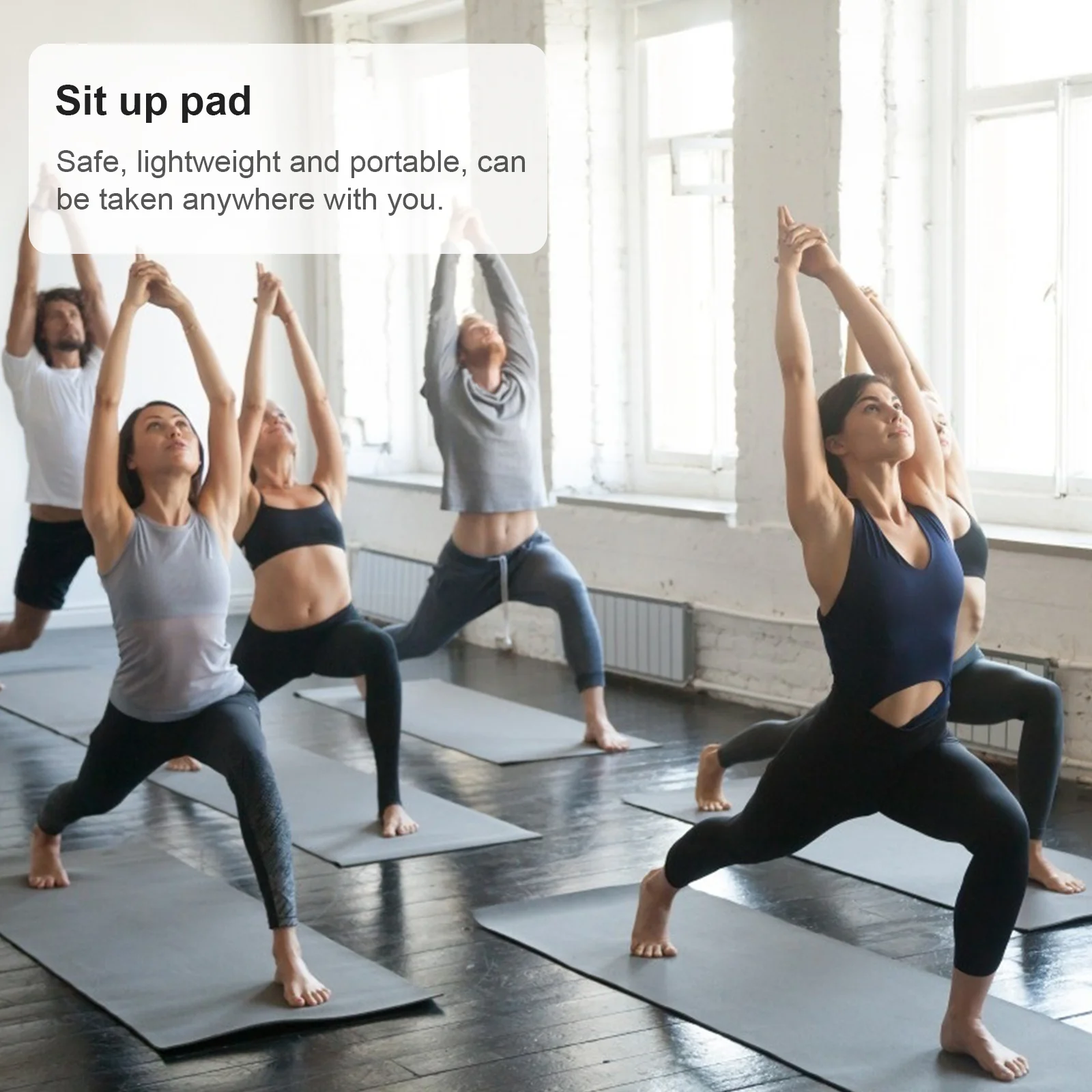 1 Uds. Estera de ejercicio para abdominales, dispositivo de entrenamiento para abdominales, rango completo para abdominales, equipo negro para piernas