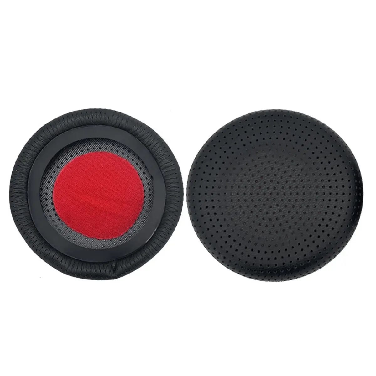 A003 Leather Case Cushion Cover for 20 20se 30 30II 40 65+ Earpads Cover Sponge Soft Headphone Pads Black+Red