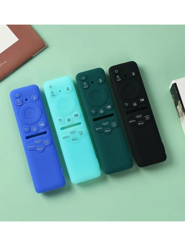 Coque en silicone robuste anti-shampooing, adaptée à la télécommande Samsung BN59-01432AJBD.