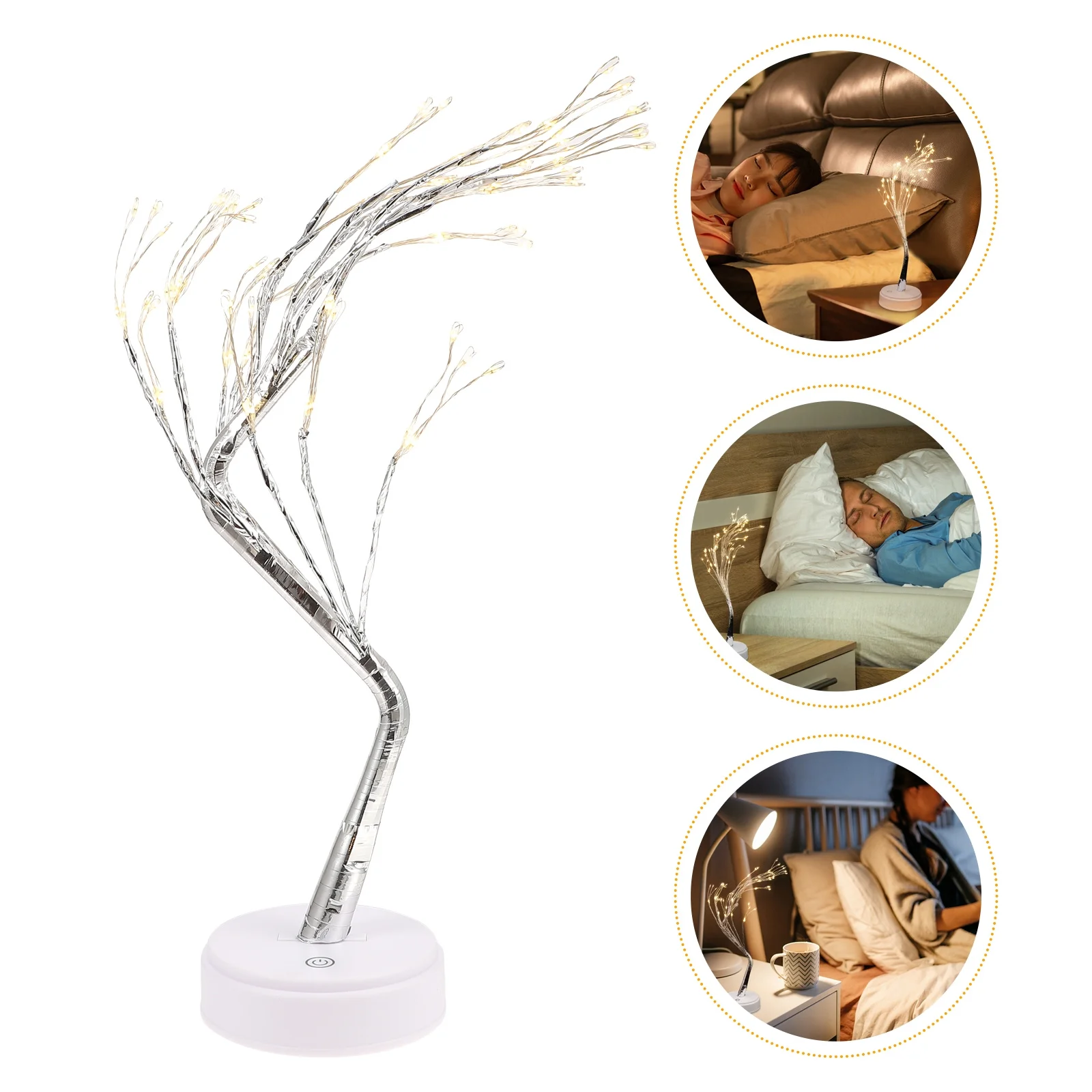 

1Pcs Creative Tree Shape Night Light Desktop Lamp Decorative for Bedroom Home Creative Night Lamp Desktop Light Decor