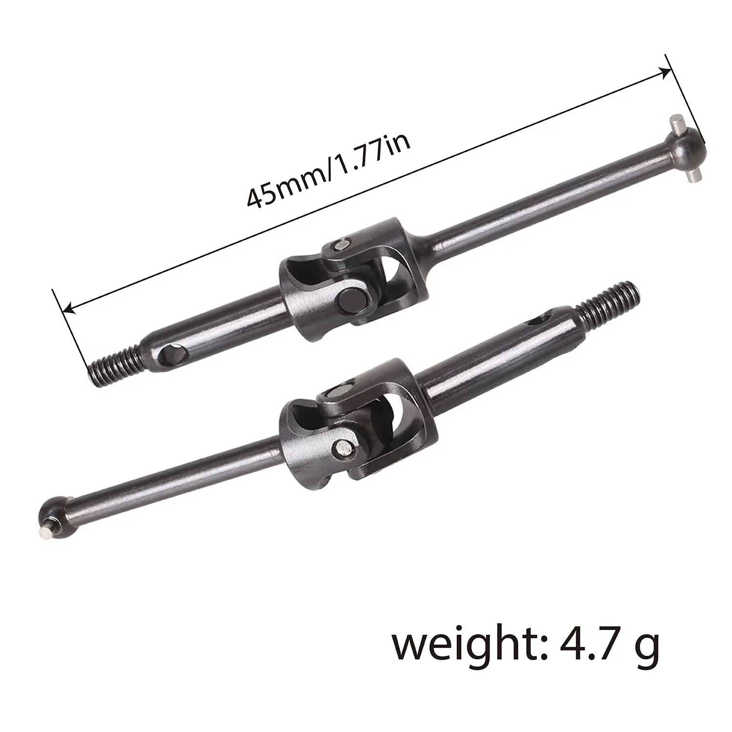 Stalen Kruiskoppeling Aandrijfas Voor 1/24 LOSI Micro-B Buggy WLtoys 244016 RC Crawler Auto Upgrade Onderdelen