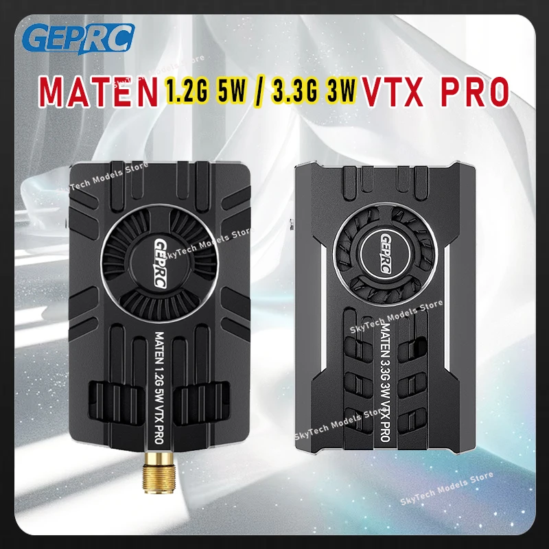 

GEPRC MATEN 1.2G 5W/3.3G 3W VTX PRO - IRC Tramp FPV RC Long Range Video Transmitter 20x20mm Mount Parts