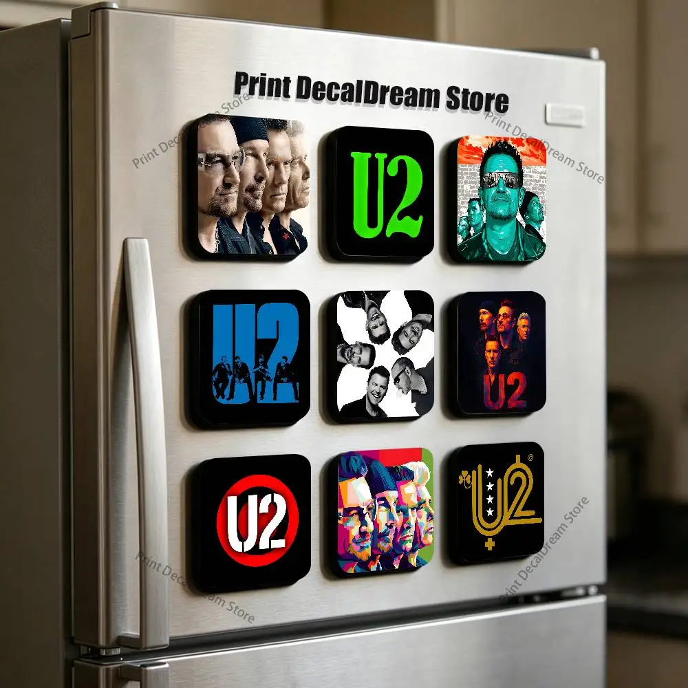 

Band U2 Cute Cartoon Anime Refrigerator Magnets Soft Magnetic Heat Transfer Refrigerator Magnets Gift
