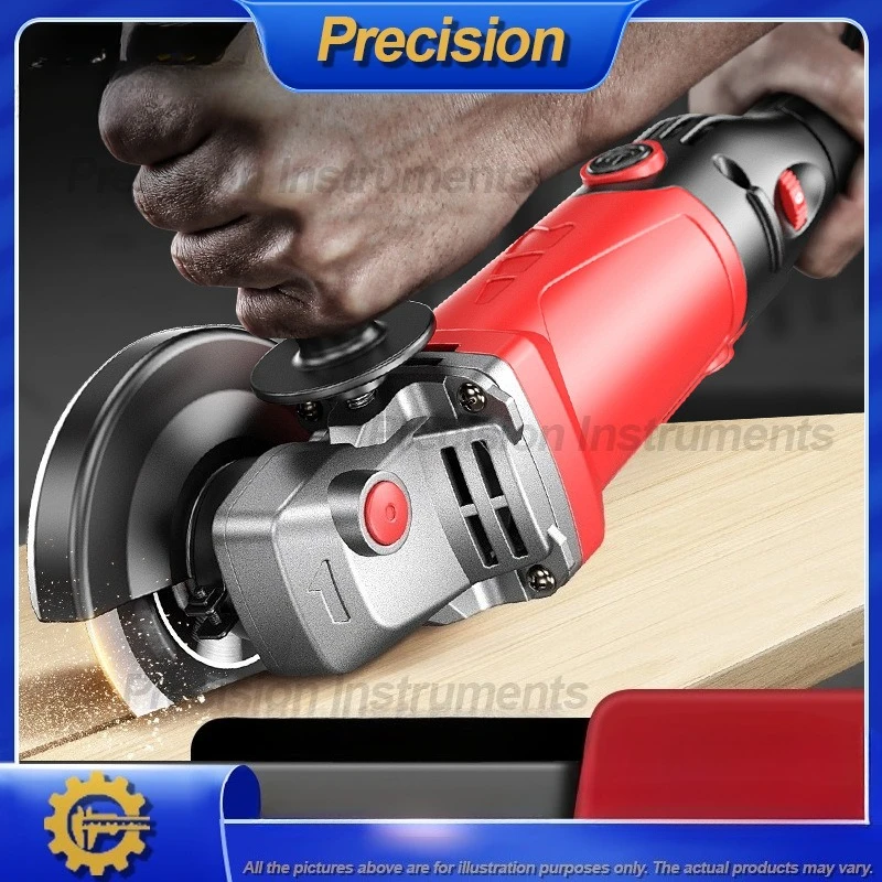 2026 Electric Saw Corded Angle Grinder 5m Power Cord Variable Speed for Wood Cutting Metal Grinding Polishing and DIY