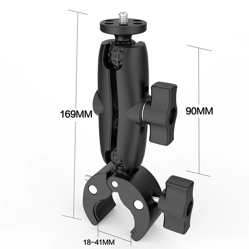 ABJF-для камеры Gopro/Insta360 Garmin, 1 дюйм, 25 мм, мотоциклетный баран, шаровое крепление, поддержка велосипедного руля, перила, супер зажим