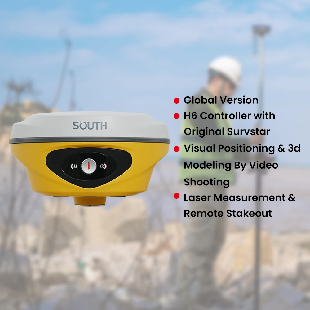 SOUTH ALPS2/S20 Laser GPS RTK With 1698 Channels And IMU Laser+Dual Camera For Land Surveying GNSS Receiver