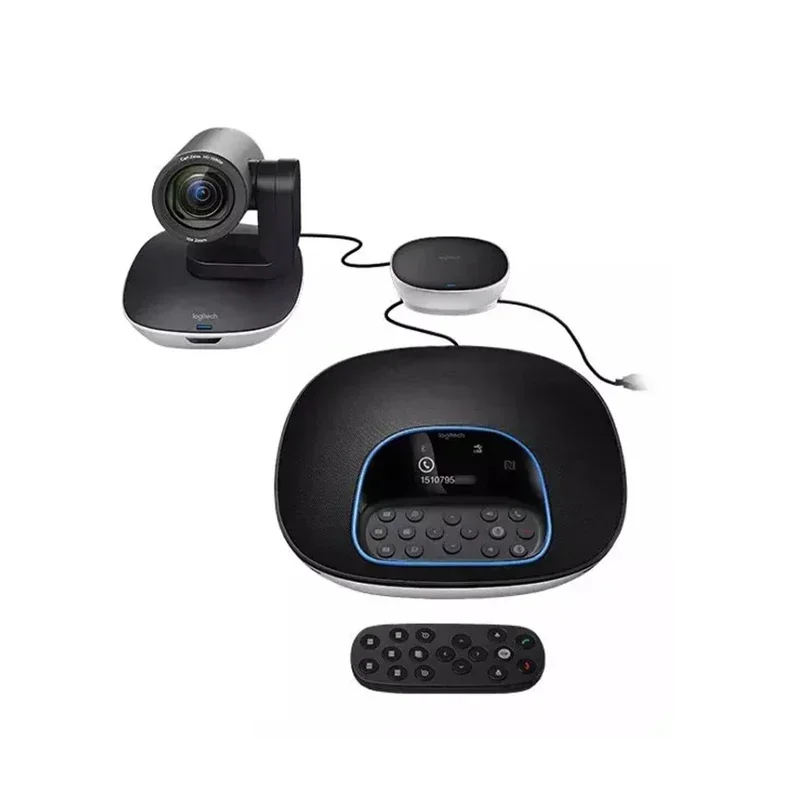 Grandstream Logitech CC3500e Group Video Conferencing Bundle HD 1080p Camera Speakerphone with Battery